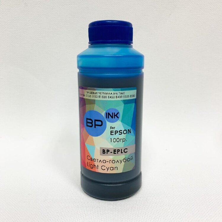 Пищевые чернила для Epson - Светло-Голубой 1000гр. (1 литр)